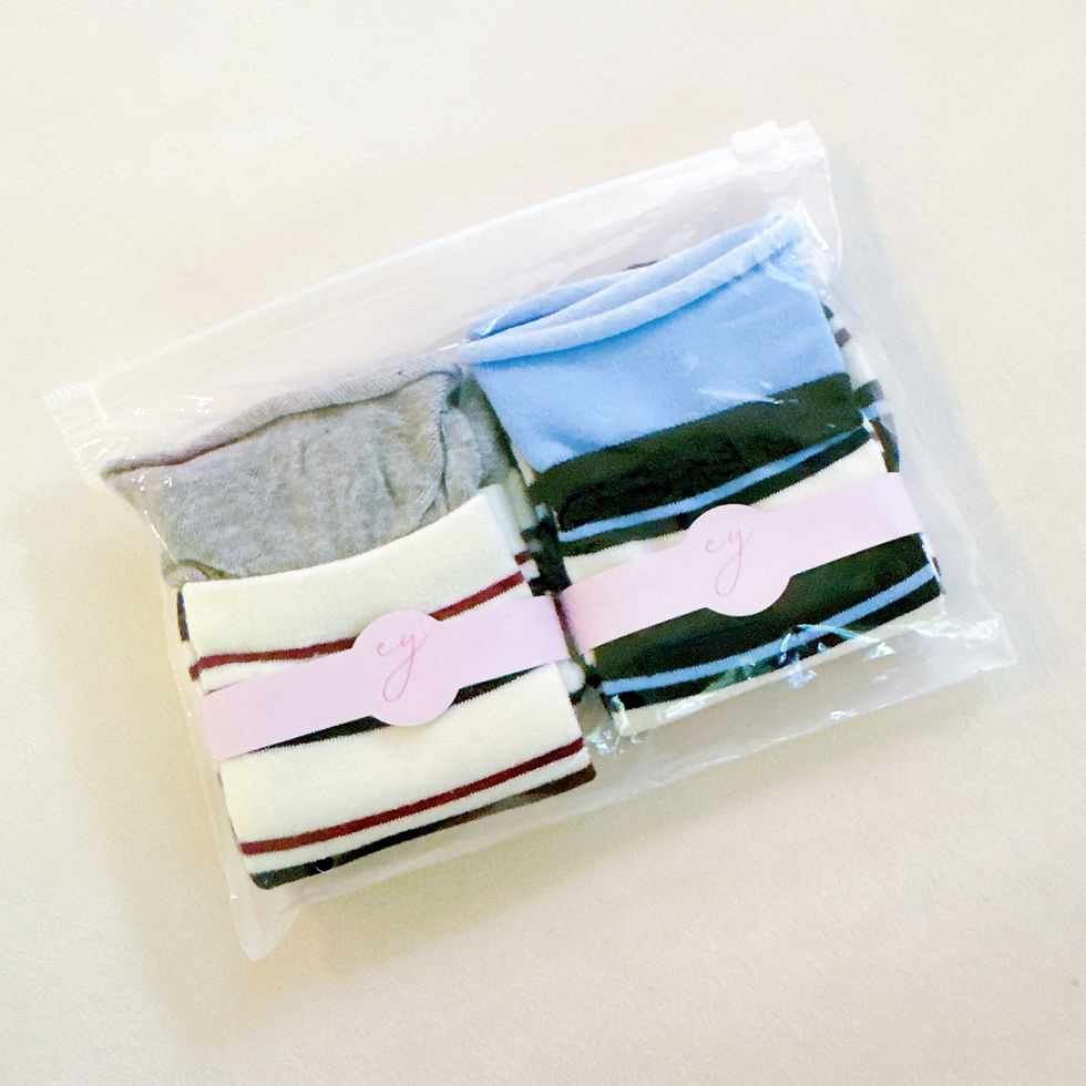 Thumbnail: Edgy Sassy Striped Socks Set of 2