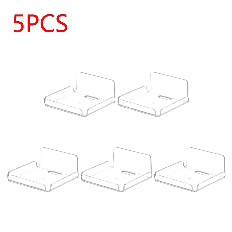 Thumbnail: 10-1pcs Wall Shelves Acrylic Floating Shelves Small Clear Shelf Display Ledges A