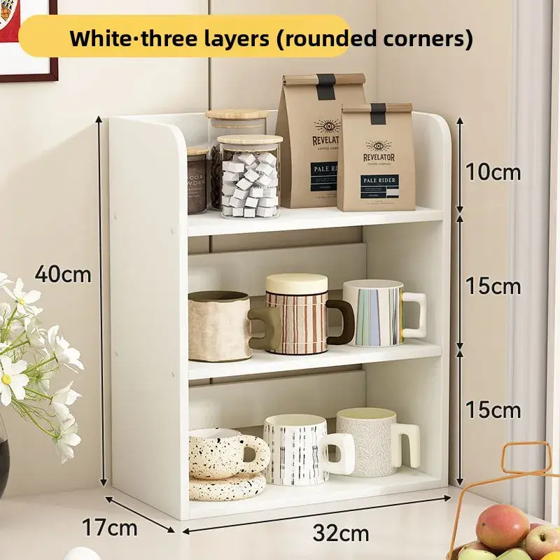 Thumbnail: New Desktop Organizer Rack Cup Holder Office Desk Multi-layered Small Size Water