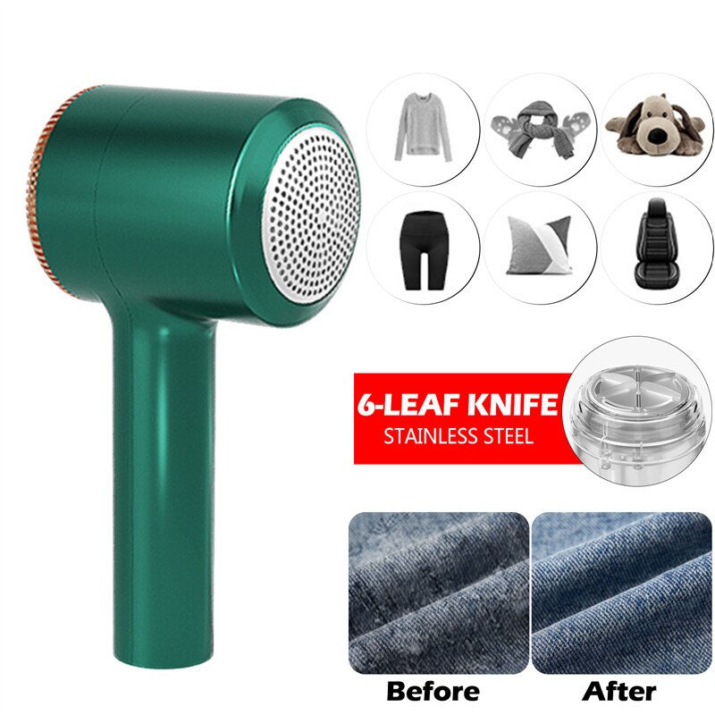 Thumbnail: Lint Remover For Clothes Usb Electric Rechargeable Hair Ball Trimmer Fuzz Clothe