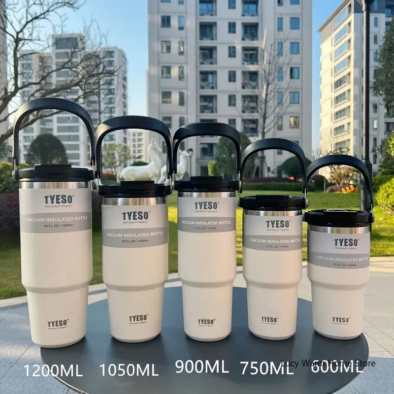 Thumbnail: Tyeso Coffee Cup Thermos Bottle Stainless Steel Double-layer Insulation Cold And