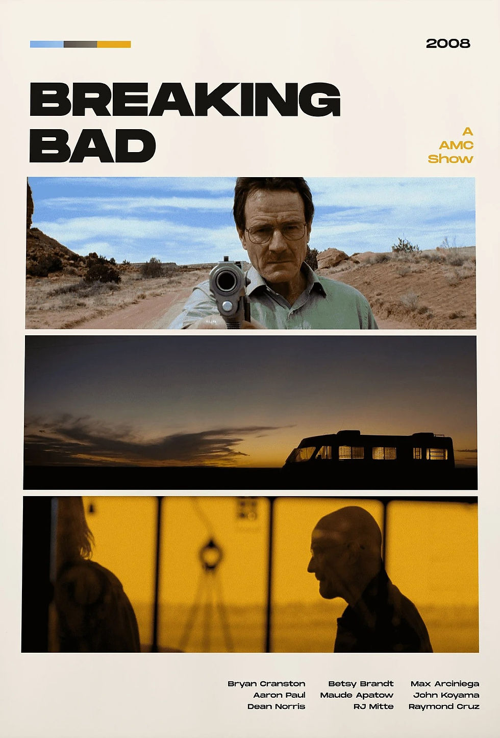 Thumbnail: Rertro Breaking Bad Movie Film Midcentury Art Poster Canvas Painting Wall Prints