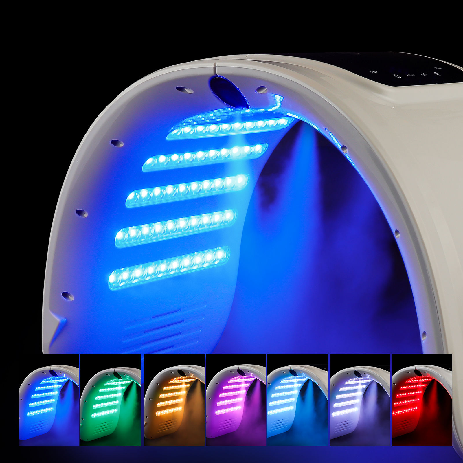 7 Colors LED Photon Machine With Nano Spray Skin Moisturizing Face&Body Mask Sal