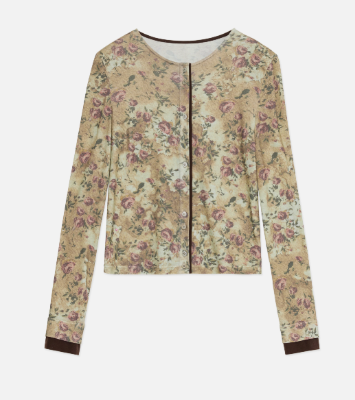 Thumbnail: "Senna Flower House" Merino Wool Long-Sleeved Shirt