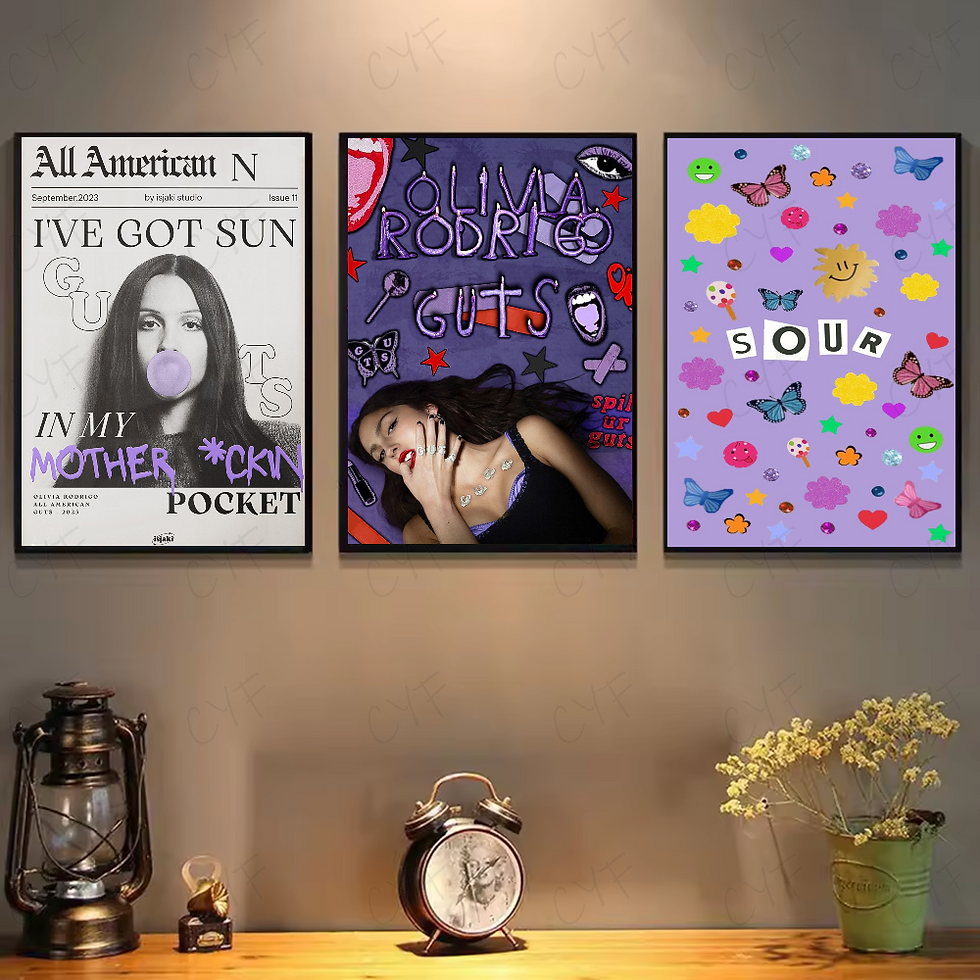 Thumbnail: Singer O-Olivia Cool R-Rodrigo Poster HD art sticky wall waterproof home living 