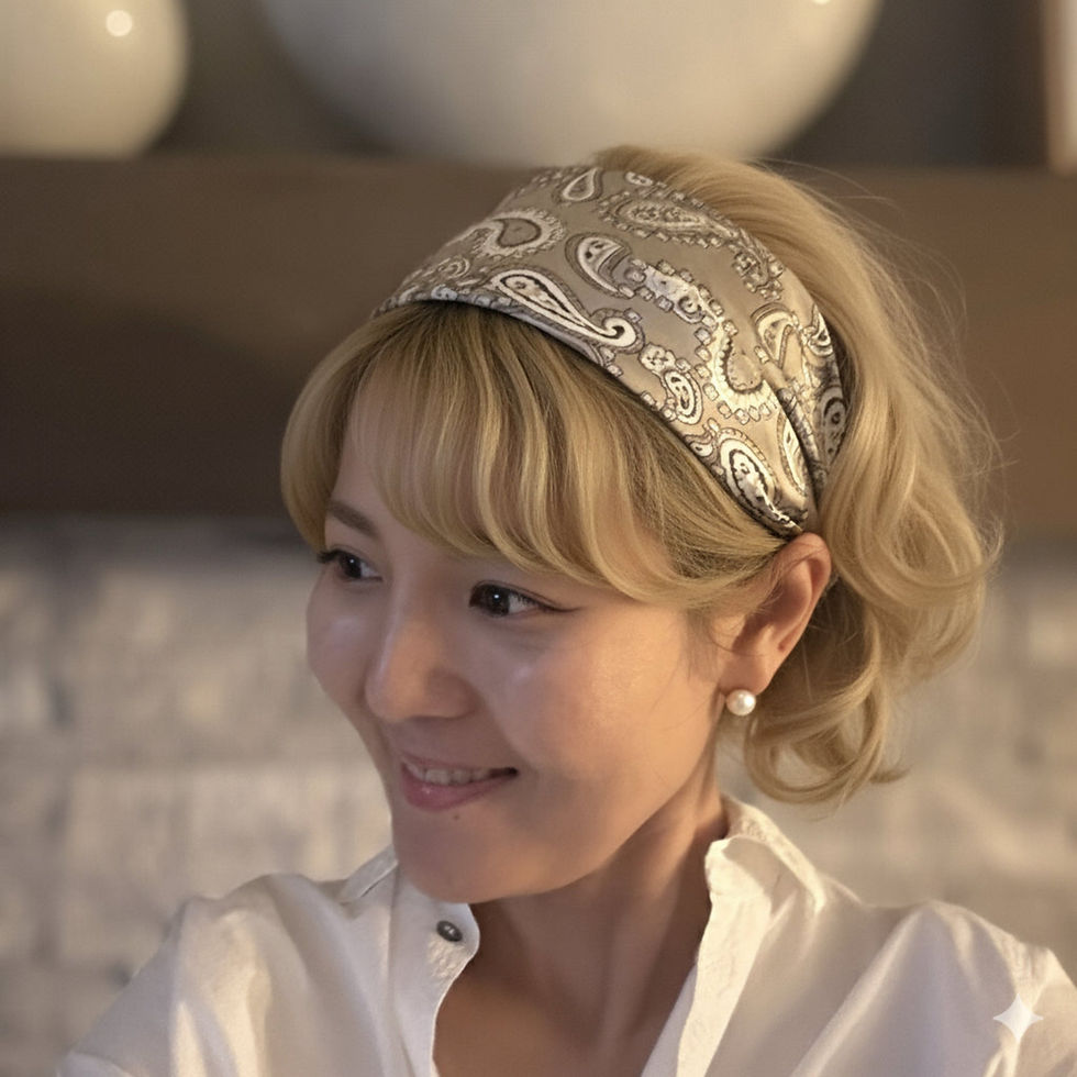 Thumbnail: Silky Muse Satin Square Scarf for Hair, Neck, or Bag