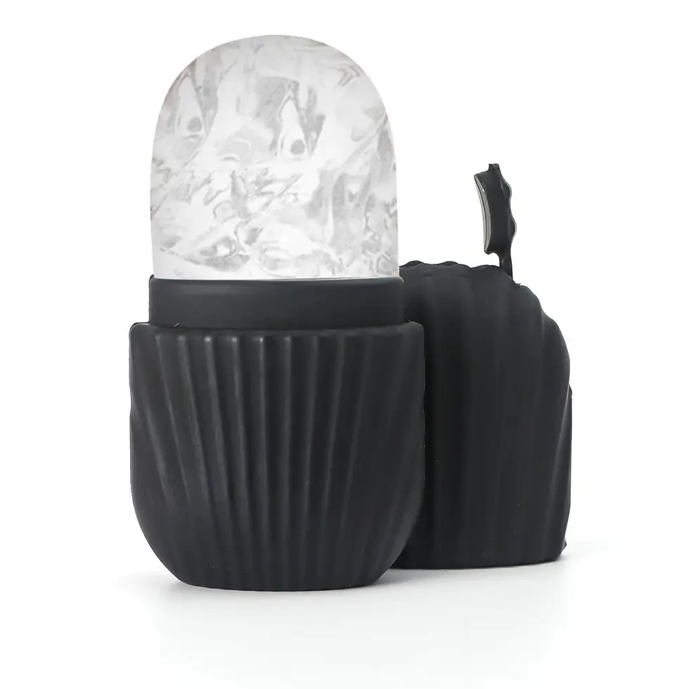 Thumbnail: 1/3PCS Ice Face Roller Stainless Steel Gua Sha Board Set Facial Massager Face Ma