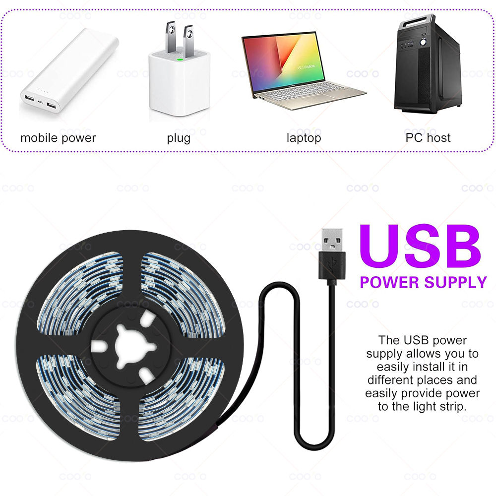 UV LED Light Strip Flexible LED Strip Light Ultraviolet UV Lamp 395-405nm Black 