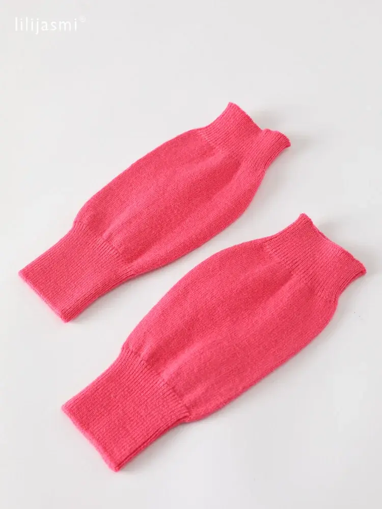 Thumbnail: Sales Genuine Fine Sheep Wool Cozy Mitt Exposed Finger