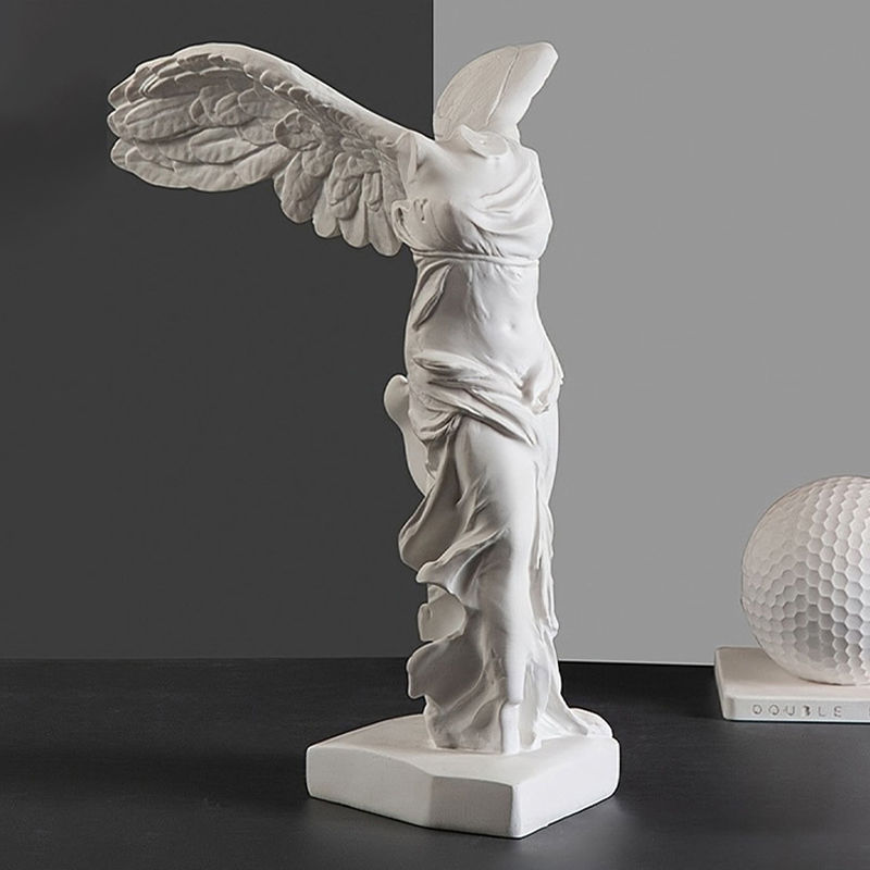 Thumbnail: Greek Goddess Of Victory Character Statue Angel Wing Art Figurine Decoration Hom
