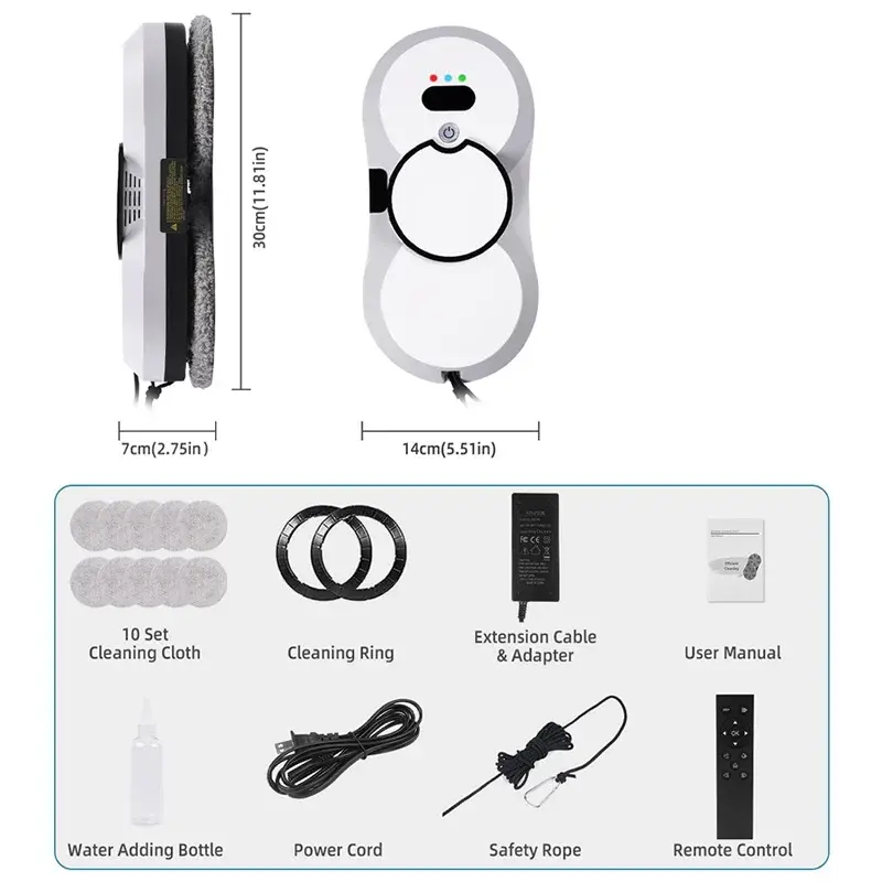Thumbnail: UPS System Robot Window Cleaner Vacuum Smart Home Appliance Auto Clean Glass Win