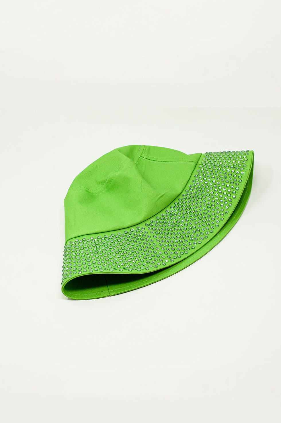 Thumbnail: Strass Detail Bucket Hat in Green