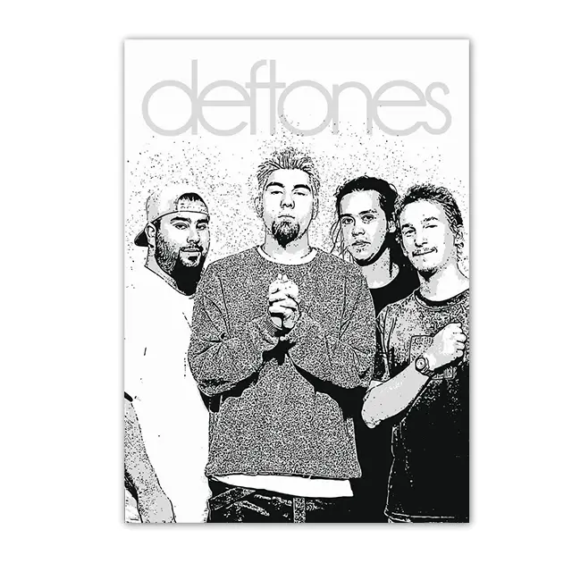 Thumbnail: Retro Inspired Band Themed Wall Art D-Deftones Posters Classic Music Album Canva