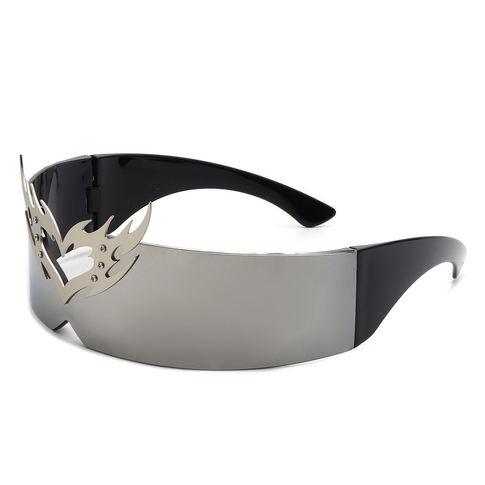 Thumbnail: Emberlynn - Futuristic Translucent Crown Design Sunglasses