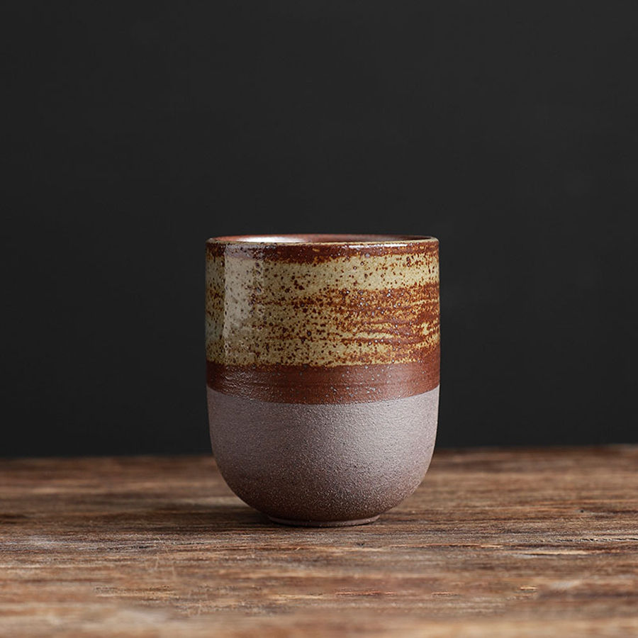 Thumbnail: New Vintage Ceramics Cups Japanese Stoneware Porcelain 130ml Tea Mug Healthy Lif