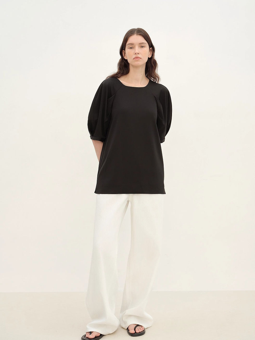 Thumbnail: "Sleep Journey" Puff Sleeve Straight Short Sleeve