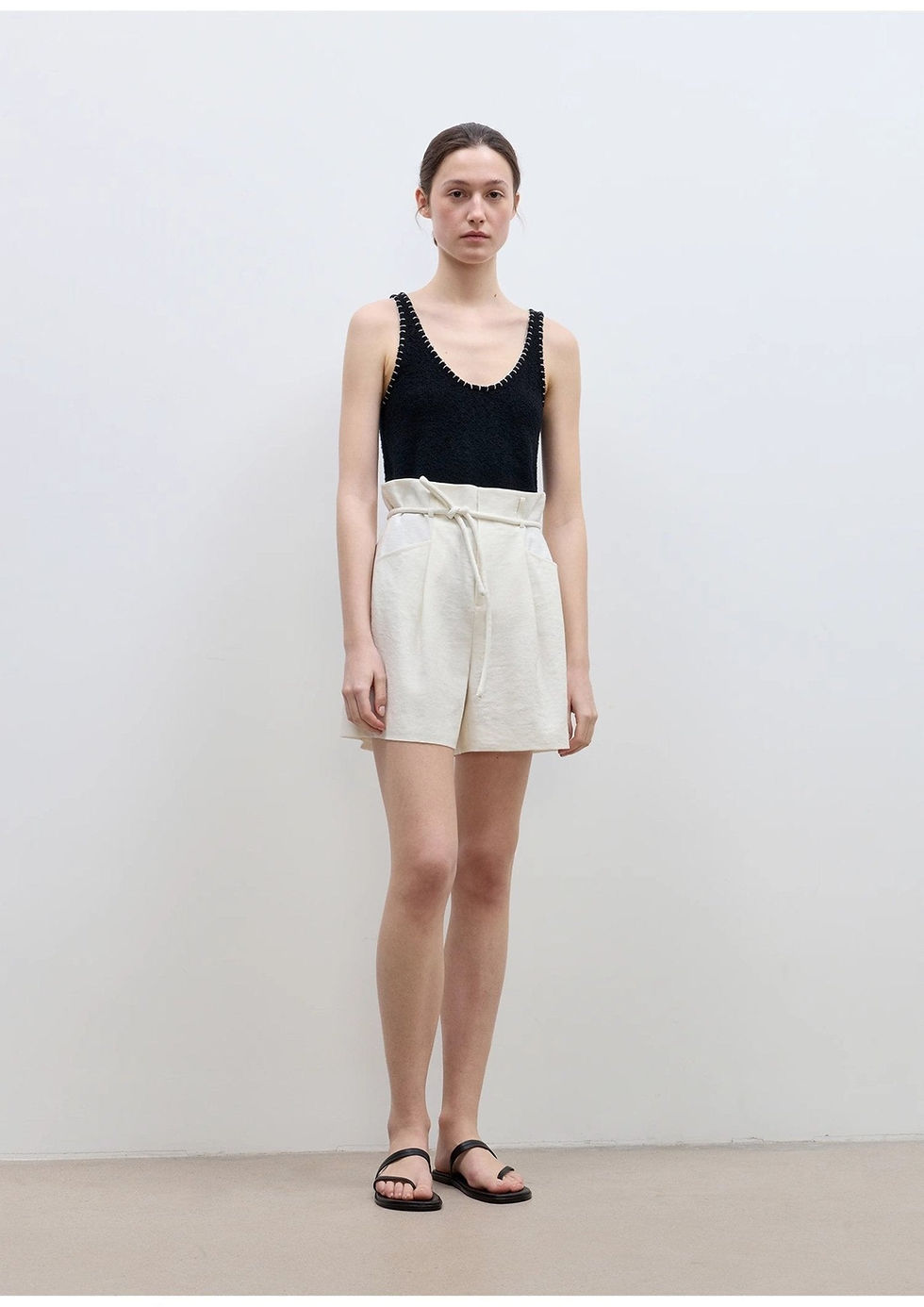 Thumbnail: "Jungle Fantasy" Flower Bud Drawstring High Waist Shorts Women