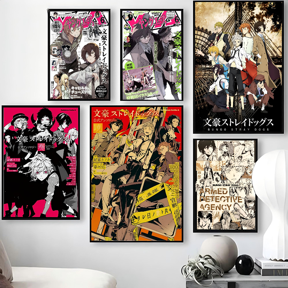Thumbnail: 1PC Japanese Anime Bungo Stray Dogs Poster Poster Paper Print Home Living Room B