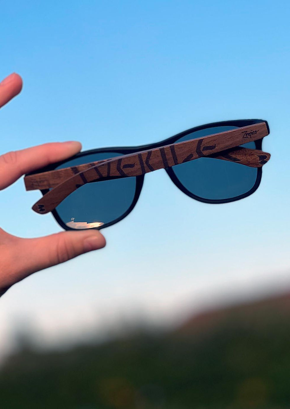 Thumbnail: Eyewood | Engraved Wooden Sunglasses - Viking Runes