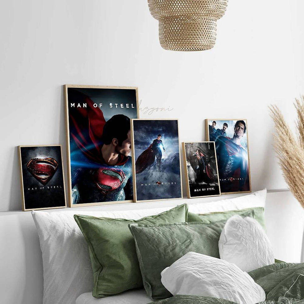 Thumbnail: Beast Kingdom Superman Anime Posters Sticky HD Quality Wall Art Retro Posters Fo