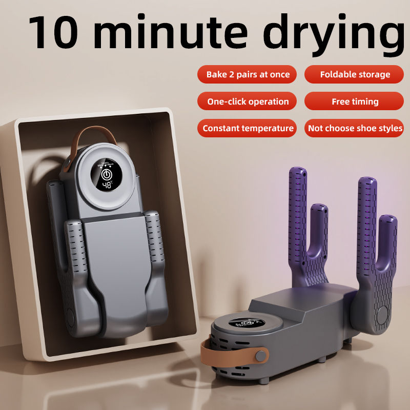 Thumbnail: New 150W High Power Foldable Electric Shoe Dryer with Intelligent Timer Fast Dry