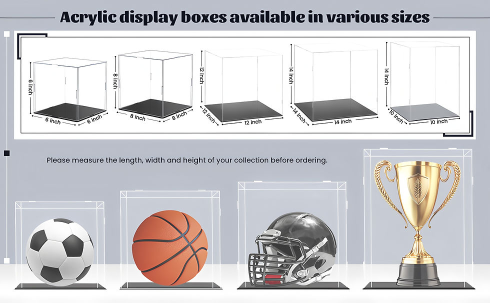 Thumbnail: 1pc Acrylic display box, plastic box, cube storage box, transparent small assemb