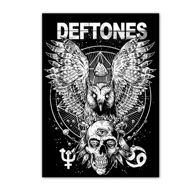 Thumbnail: Retro Inspired Band Themed Wall Art D-Deftones Posters Classic Music Album Canva