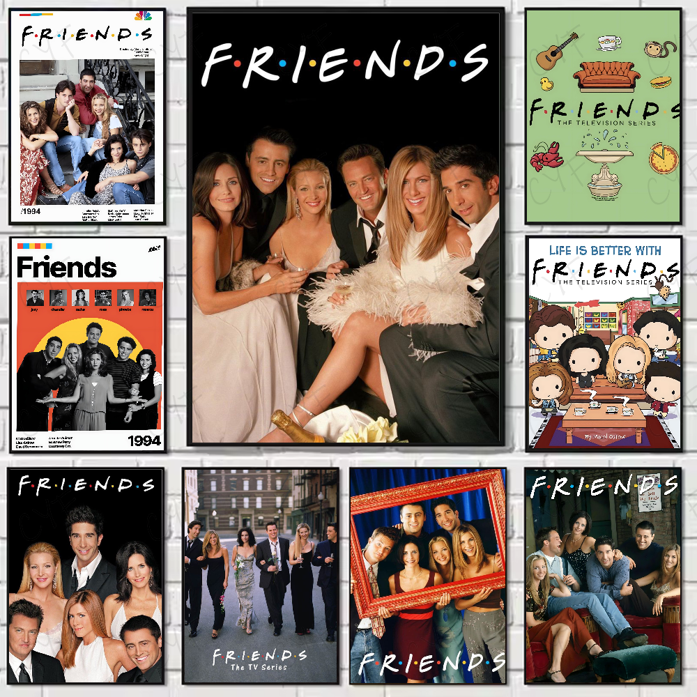 Classic F-Friends TV Show Poster High Quality Wall Art for Home Office Bedroom L