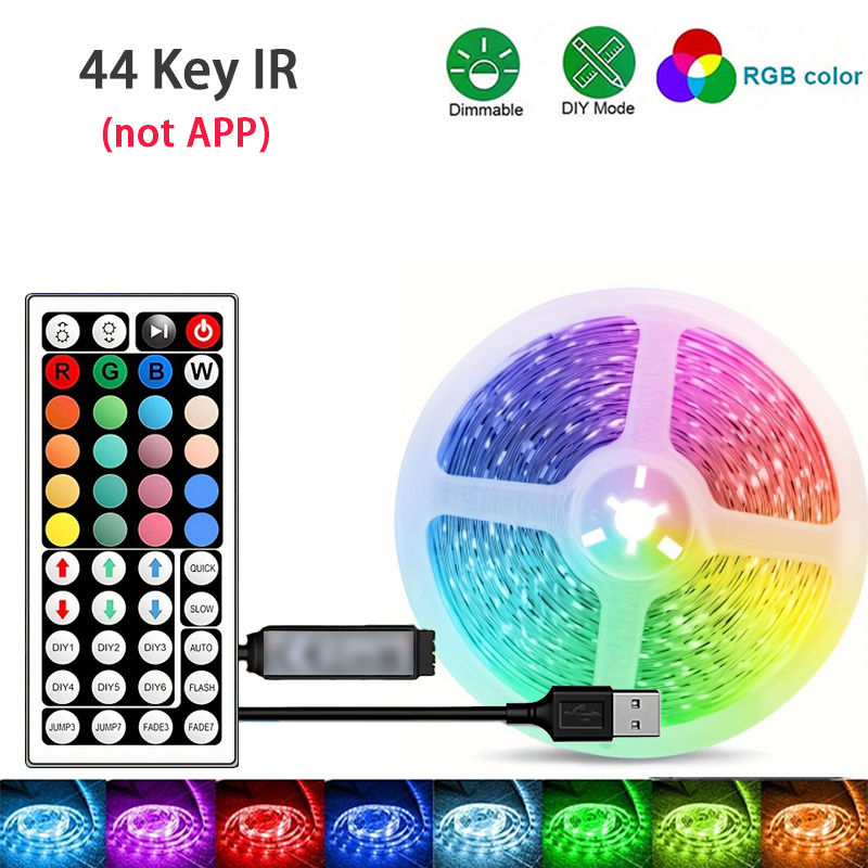Thumbnail: RGB Led Strip Lights 1M-40M  Led Room Light with APP Control Flexible Ribbon Luc