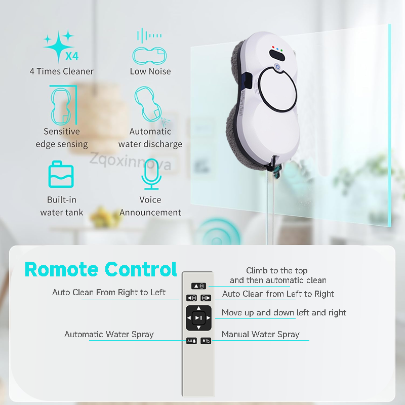 Thumbnail: UPS System Robot Window Cleaner Vacuum Smart Home Appliance Auto Clean Glass Win