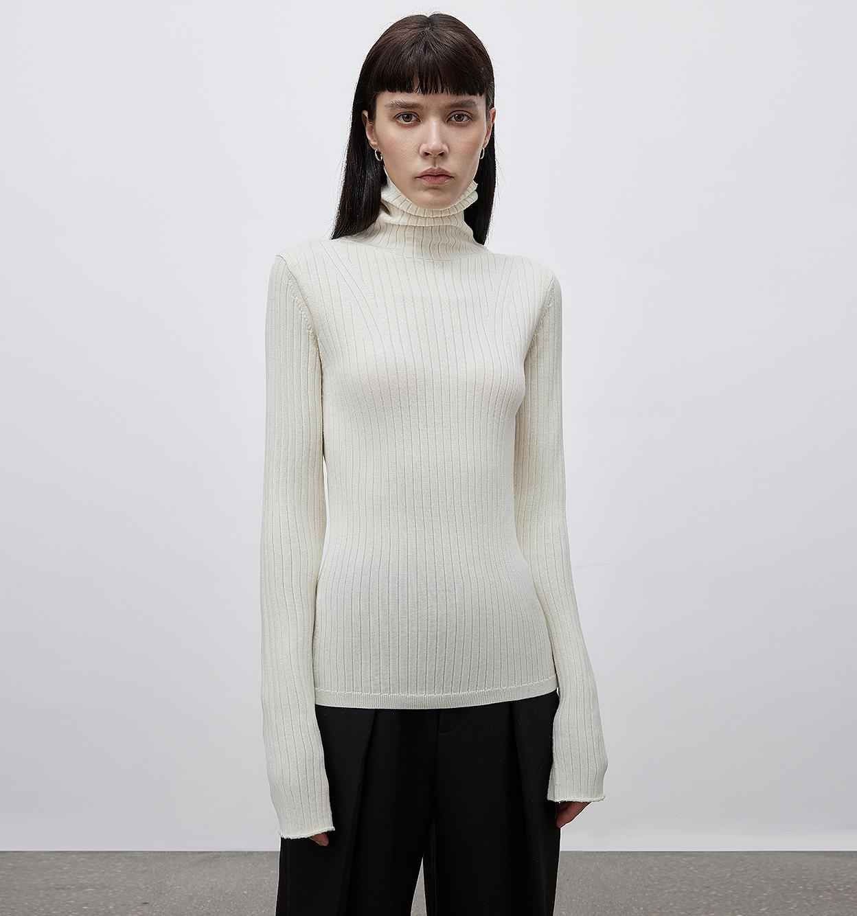 "Moonlight Essence" Machine Washabl Wool Pile Knitted Sweater for Women