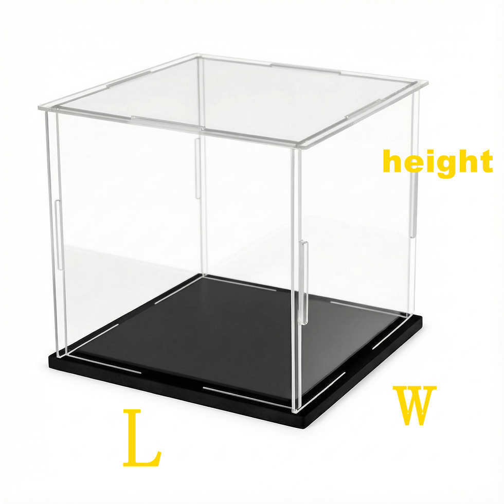 Thumbnail: 1pc Acrylic display box, plastic box, cube storage box, transparent small assemb