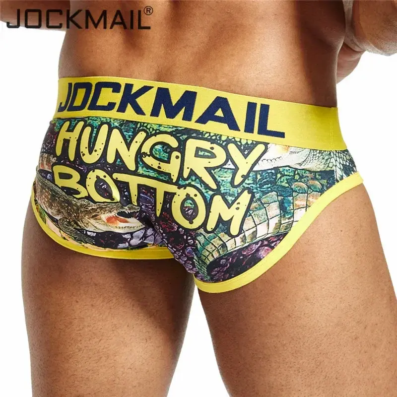 Thumbnail: Animal Cartoon Print Men Underwear Nylon Ice Silk Men Briefs