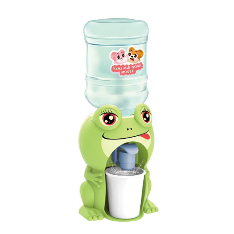 Thumbnail: Mini Children Dual Water Dispenser Toy with Cute Pink Blue Cold/Warm Water Juice