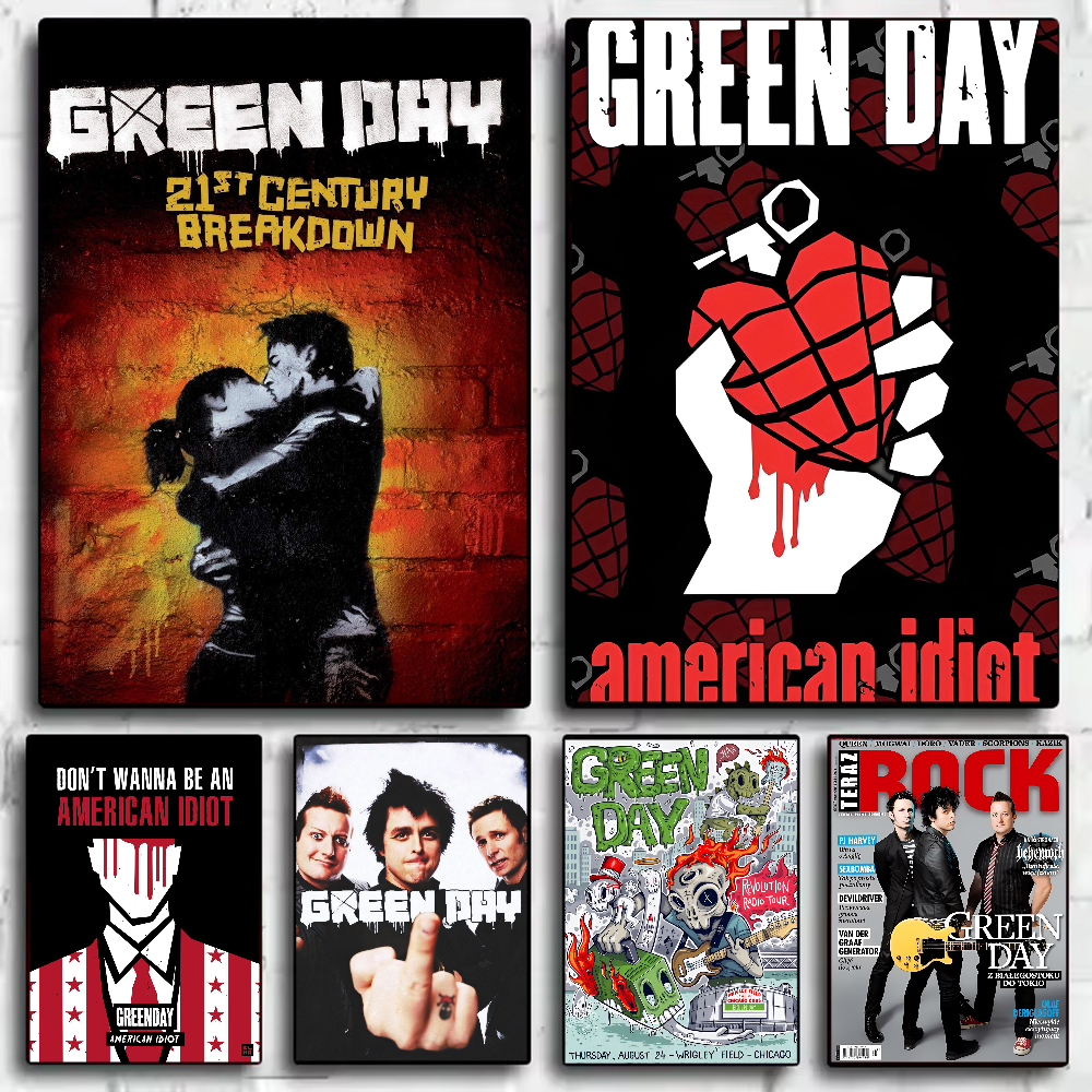 Rock Band G-Green Day Poster HD art sticky wall waterproof home living room bedr