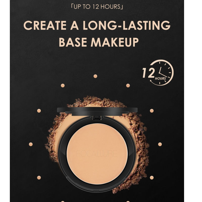 Thumbnail: FOCALLURE 3 Colors Make Up Face Powder Brighten Oil-control Nude Makeup Pressed 