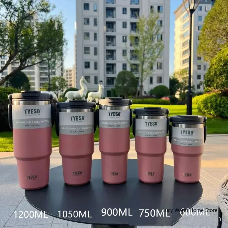 Thumbnail: Tyeso Coffee Cup Thermos Bottle Stainless Steel Double-layer Insulation Cold And