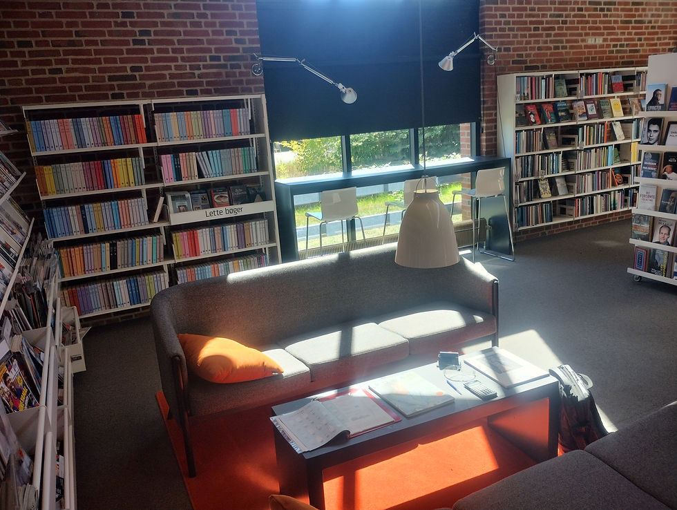 biblioteket ligger lige ved siden af kirken. ligesom med storebæltsbroen & vejnettet, ville brugerbetaling => skattelettelse.