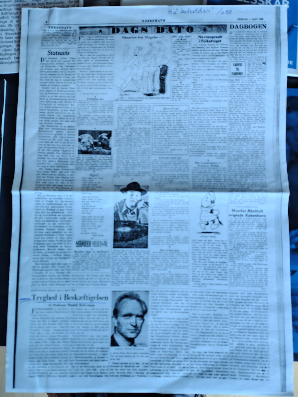 hyldes med et par centimeter på hver sin plads - før vi når frem til min præ-mature opgave fra 2 g - om forfatnings-striden.