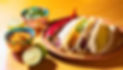 Firefly Tacos, Tamales, Birria, mexikanische Gerichte, von oben heller Hintergrund, Margar