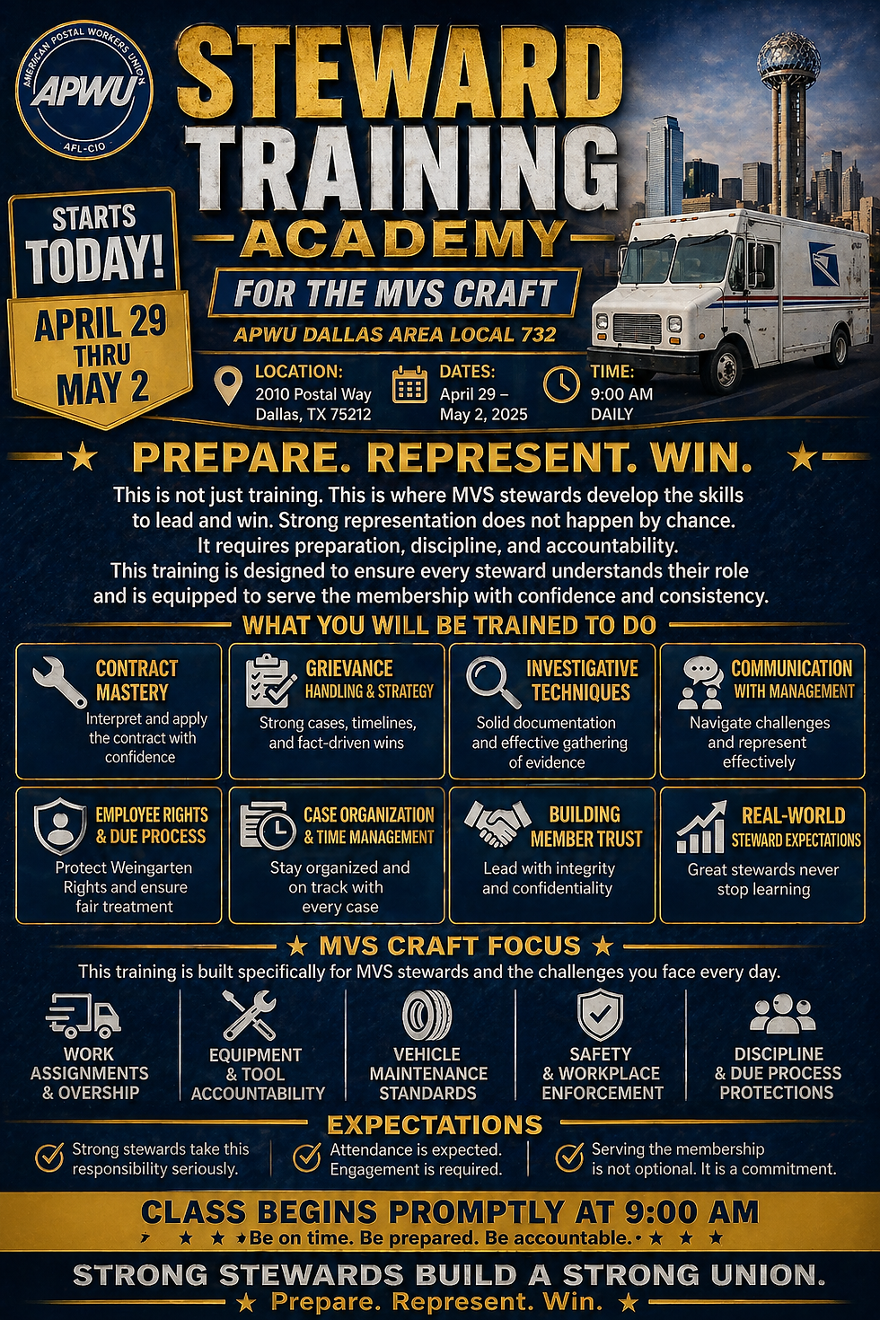 Steward Training — APWU Local 732 (MVS Craft)