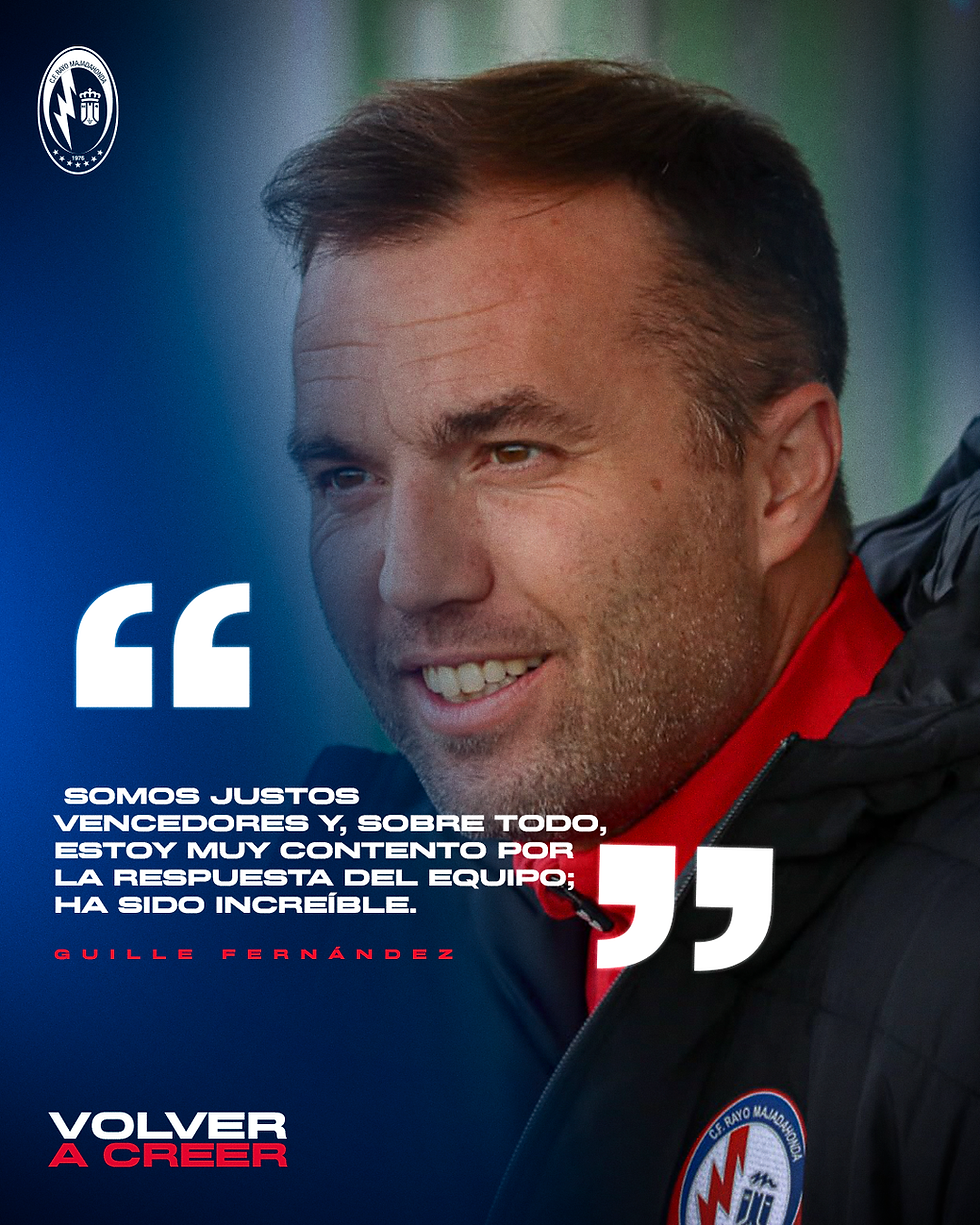 Guille Fernández: Somos justos vencedores y, sobre todo, estoy muy contento por la respuesta del equipo; ha sido increíble.