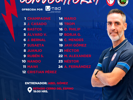 La convocatoria de Abel Gómez para el choque ante el Real Racing Club