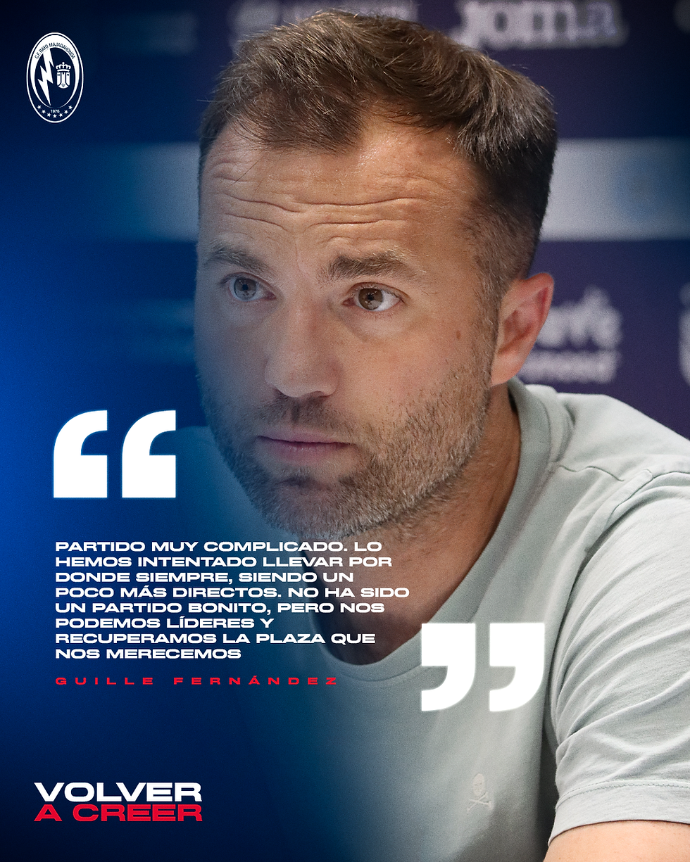 Partido muy complicado. Lo hemos intentado llevar por donde siempre, siendo un poco más directos. No ha sido un partido bonito, pero nos podemos líderes y recuperamos la plaza que nos merecemos