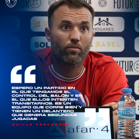 Guille Fernández: Espero un partido en el que tengamos el control del balón y en el que ellos intenten transitarnos. Es un equipo que corre bien y tienen un delantero que genera segundas jugadas.