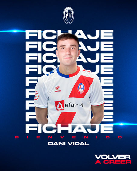 Dani Vidal nuevo jugador del CF Rayo Majadahonda