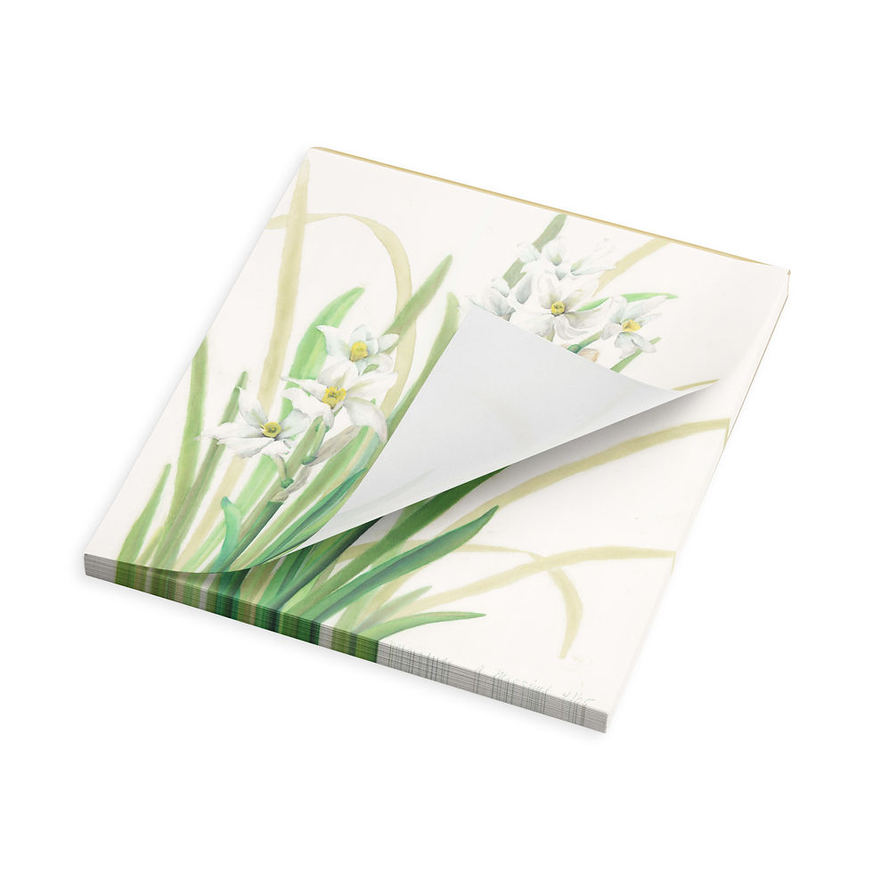 Thumbnail: Narcissus Floral Notepad | Botanical Watercolor Stationery