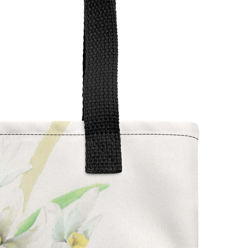 Thumbnail: Narcissus Flower Tote Bag | Botanical Watercolor Art | Garden Lover Gift
