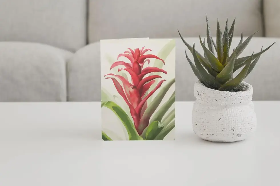 Thumbnail: Bromeliad Watercolor Card