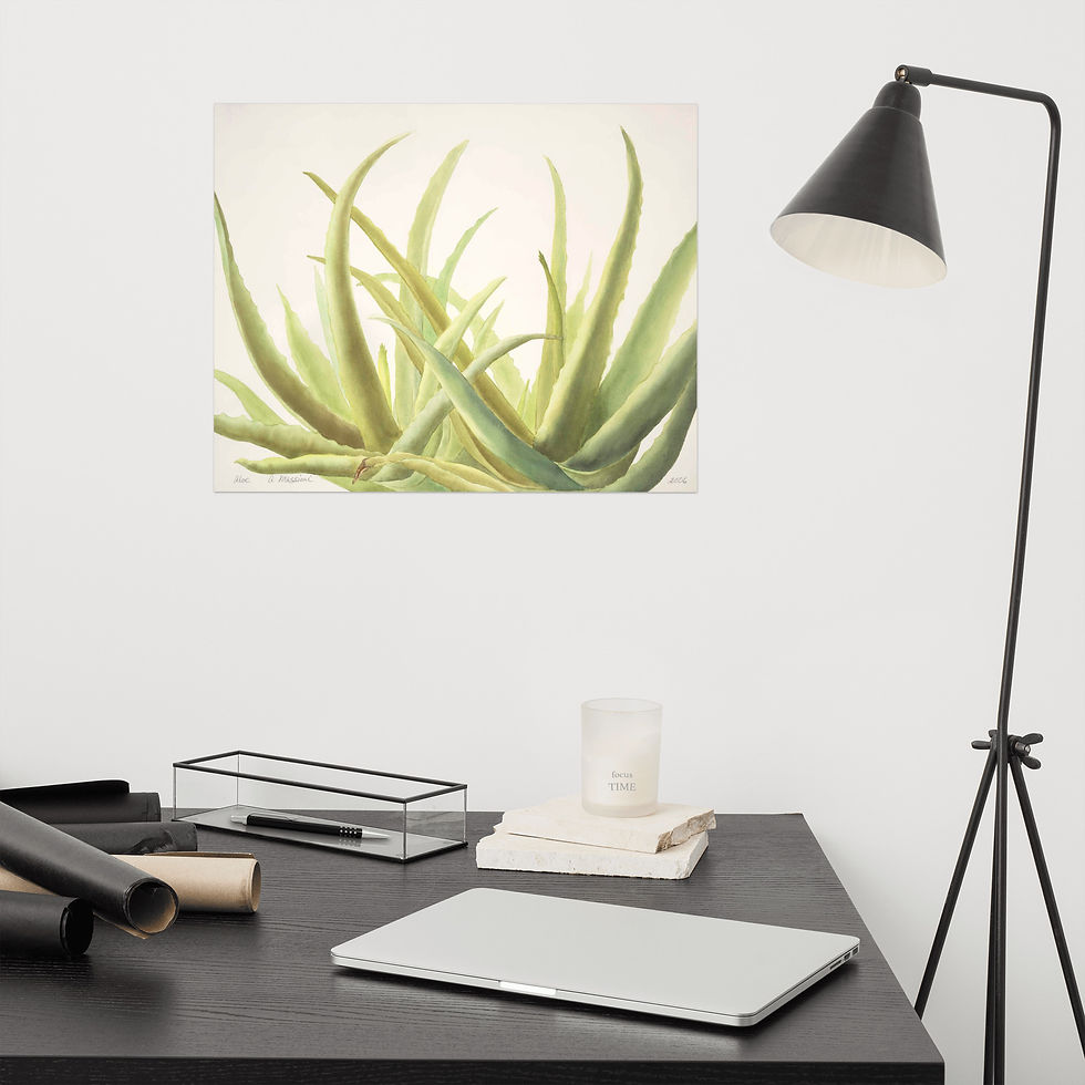 Thumbnail: Aloe Vera Watercolor Poster
